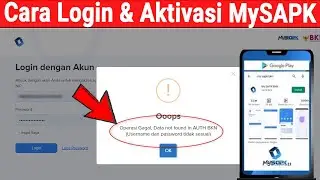 Nah, Solusi atau Cara Mengatasi  Gagal Login. Cara Login dan Aktivasi Akun Di Aplikasi My Sapk BKN