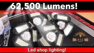 Massive light Upgrade in my workshop. 62,500 Lumens!