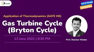 Application of Thermodynamics  - Gas Turbine Cycle (Bryton Cycle) | 13 June | 9:30 PM