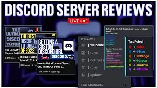 🔴 Reviewing YOUR Discord Servers LIVE!