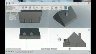 Modeling a simple house in Autodesk Fusion 360