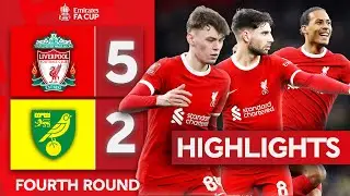 Connor Bradley Stars In Reds Win! | Liverpool 5-2 Norwich City | Emirates FA Cup 2023-24