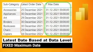 Tableau Fixed LOD in Power BI to Get Latest Date Value