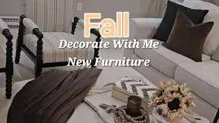 Fall Livingroom Decorate With Me New Furniture | New Dinnette Area 