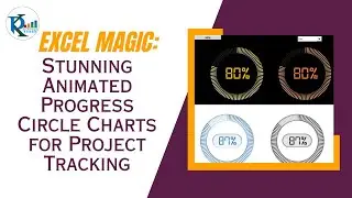 Excel Magic: Stunning Animated Progress Circle Charts for Project Tracking