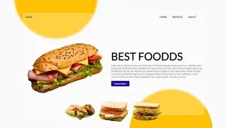 Build Food Landing Page in Flutter Web