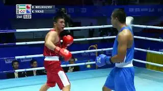 Bektemir Melikuziev (UZB) vs. Vikas Krishan (IND) Asian Championships 2015 Final (75kg)