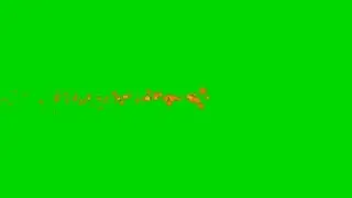 Trail of Round Particles Animation (green screen)