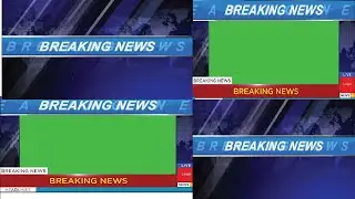 No Copyright Breaking News Format Green Screen