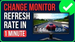 HOW TO CHANGE MONITOR REFRESH RATE WINDOWS 11 (2024) | Change Refresh Rate On Monitor