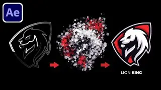 After Effects Tutorial: Particles Logo & Text Animation | Easy Way!!