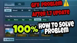 Problem Solved 60 FPS Gfx Tool is not working After Pubg Update version 1.7 l Gfx tool.