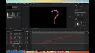 Animating Tracking and text follow a Path Adobe After Effects