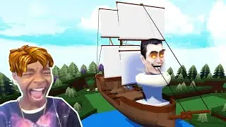 Roblox BUILD A BOAT Funny Moments Memes (SKIBIDI BOAT)