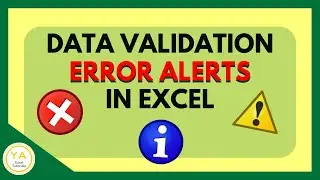 Data Validation Error Alerts in Excel - Tutorial