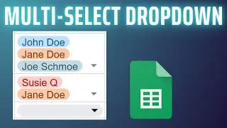 Finally! Multiple Selection Dropdowns in Google Sheets! (2024)