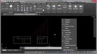 AutoCAD Tutorial - Using object-snap tracking