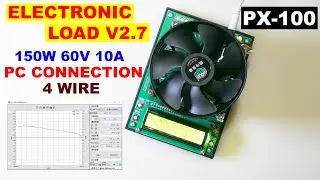 Электронная нагрузка V2.7 4х-проводная с подключением к ПК 150W 60V 10A PX-100