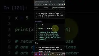 logical operator python english #python #shorts