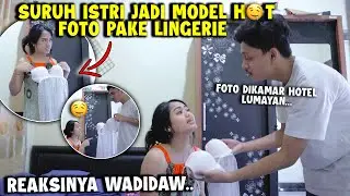 SURUH ISTRI JADI MODEL H0T DIBAYAR ORANG FOTO PAKE LINGERIE! REAKSINYA MALAH BIKIN..🤤
