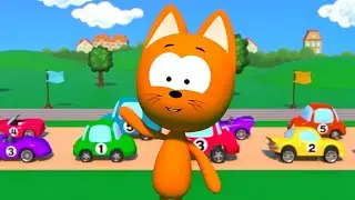 КОТЭ ТВ 🚗 Считалка машинок - Песенки - Песни для детей, малышей 3D - Мультики
