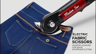 Electric Fabric Scissors - Cordless | Powerful Scissors for Quick, Effortless Cutting