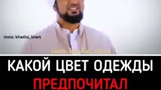 КАКОЙ ЦВЕТ ОДЕЖДЫ ПРЕДПОЧИТАЛ ПРОРОК (МИР ЕМУ И БЛАГОСЛОВЕНИЕ АЛЛАХА)