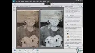 Photoshop Elements 12 Training Tutorial - How to Restore and Repair an Old Black & White Photo