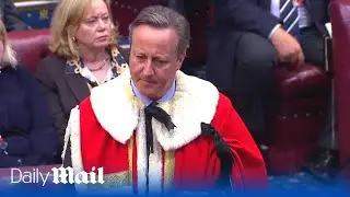 David Cameron is introduced to UKs House of Lords after political return