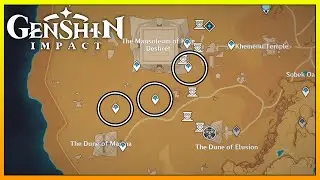 The Route To Open The Underground Teleport Waypoint │ The Mausoleum Of King Deshret【Genshin Impact】