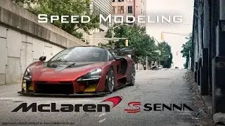 3D Timelapse - McLaren Senna Speed Modeling Autodesk Maya