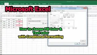 How to change Cell Fill Color and TEXT COLOR with Conditional Formatting - Microsoft Excel