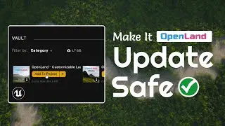 Get Updates from Unreal Marketplace, without breaking your OpenLand project
