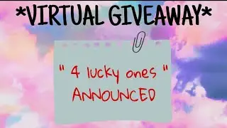 *VIRTUAL GIVEAWAY*  