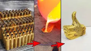 Casting Brass a Like - Trash to Treasure - Melting Bullet Shells