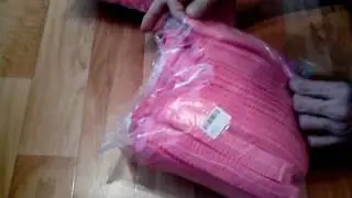 Распаковка шапочки для душа одноразовые с Алиэкспресса