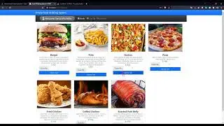 Simple Food Ordering System   Client Side in PHP DEMO