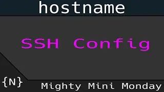 SSH Config to make ssh a bit easier?