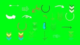 🔴 ARROW OVERLAY ➽ PACK 1 ➽ Animation Effects GREEN SCREEN ➽