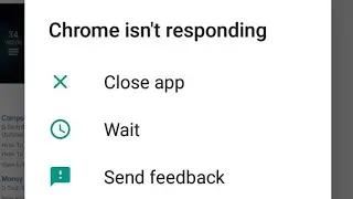 Chrome isn't responding problem solve fix