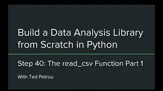 55 The read csv Function Part 1