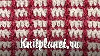 Узор Клетка крючком