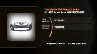 For Toyota Corolla Bumper Cover 2011 2012 2013 Front | Primed