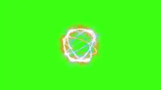 Green screen | Ring of fire | Fire circle, lightning, atom | Footage | Download | №116