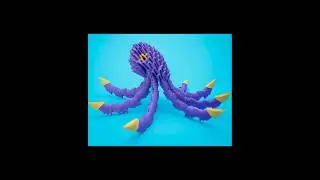 3D origami Octopus