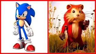 SONIC the Hedgehog ALL CHARACTERS as HAMSTER 2023