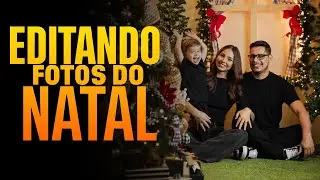 EDITANDO FOTOS | Cenário de Natal | Estúdio Fotográfico