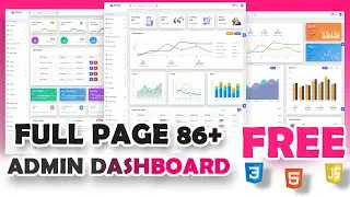 Ecommerce Website Admin Dashboard | FREE FULL PAGE