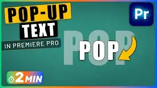 How to Create an ANIMATED POPUP Effect for Text or Image in Premiere Pro