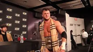 MJF YELLS AT WRESTLING MEDIA FOLLOWING HIS AEW WORLD CHAMPIONSHIP WIN AT AEW FULL GEAR 2022